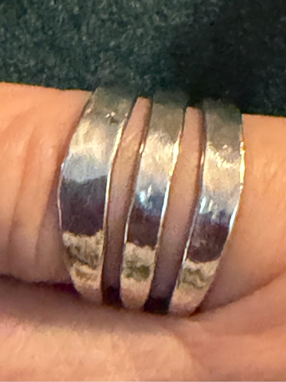 Triple band Sterling Silver Ring, 6